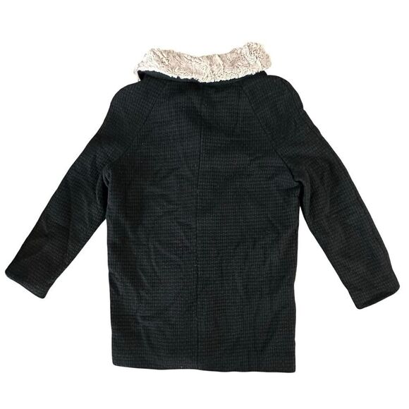 Mob Wife Old Money VINTAGE Women’s Size 40 Wool Blend Faux Fur Mid Length Jacket - Picture 3 of 16